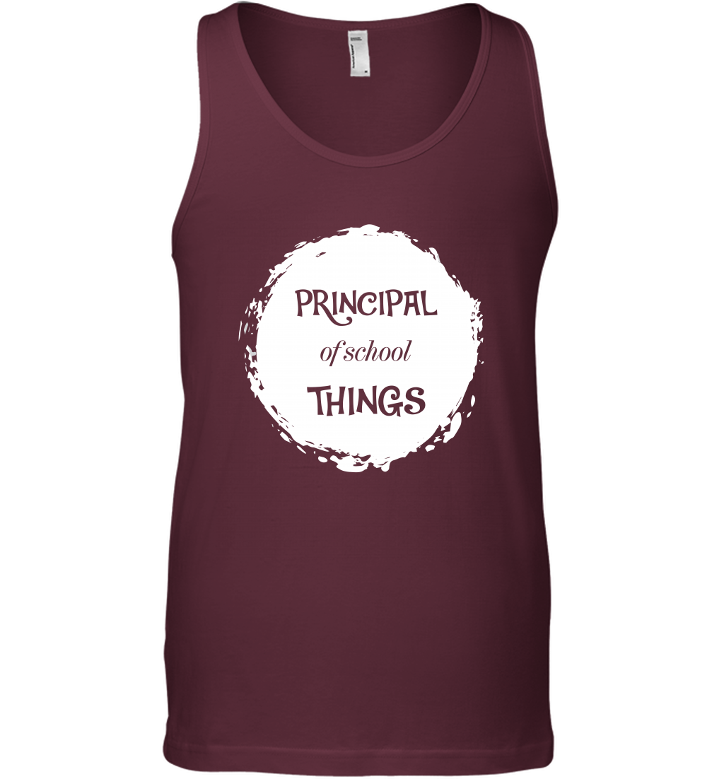Principal Of School Things Shirt Tank Top Tank Top Maroon