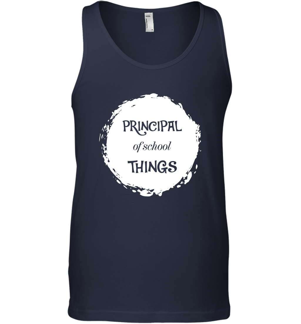 Principal Of School Things Shirt Tank Top Tank Top Navy