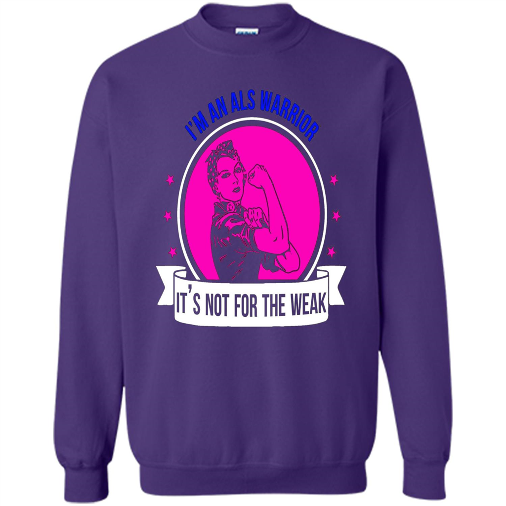 I'm An ALS Warrior T-Shirt It's Not For The Weak Purple