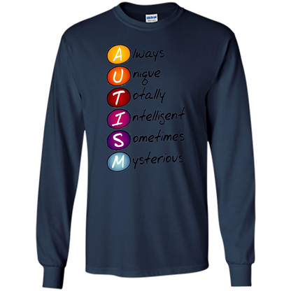 Autism Awareness Definition T-shirt Navy