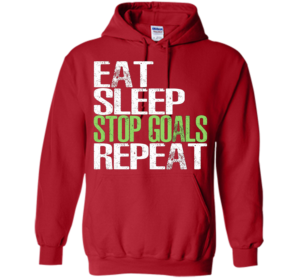 Eat Sleep Stop Goals Repeat T-Shirt Cool Gift Idea cool shirt Red