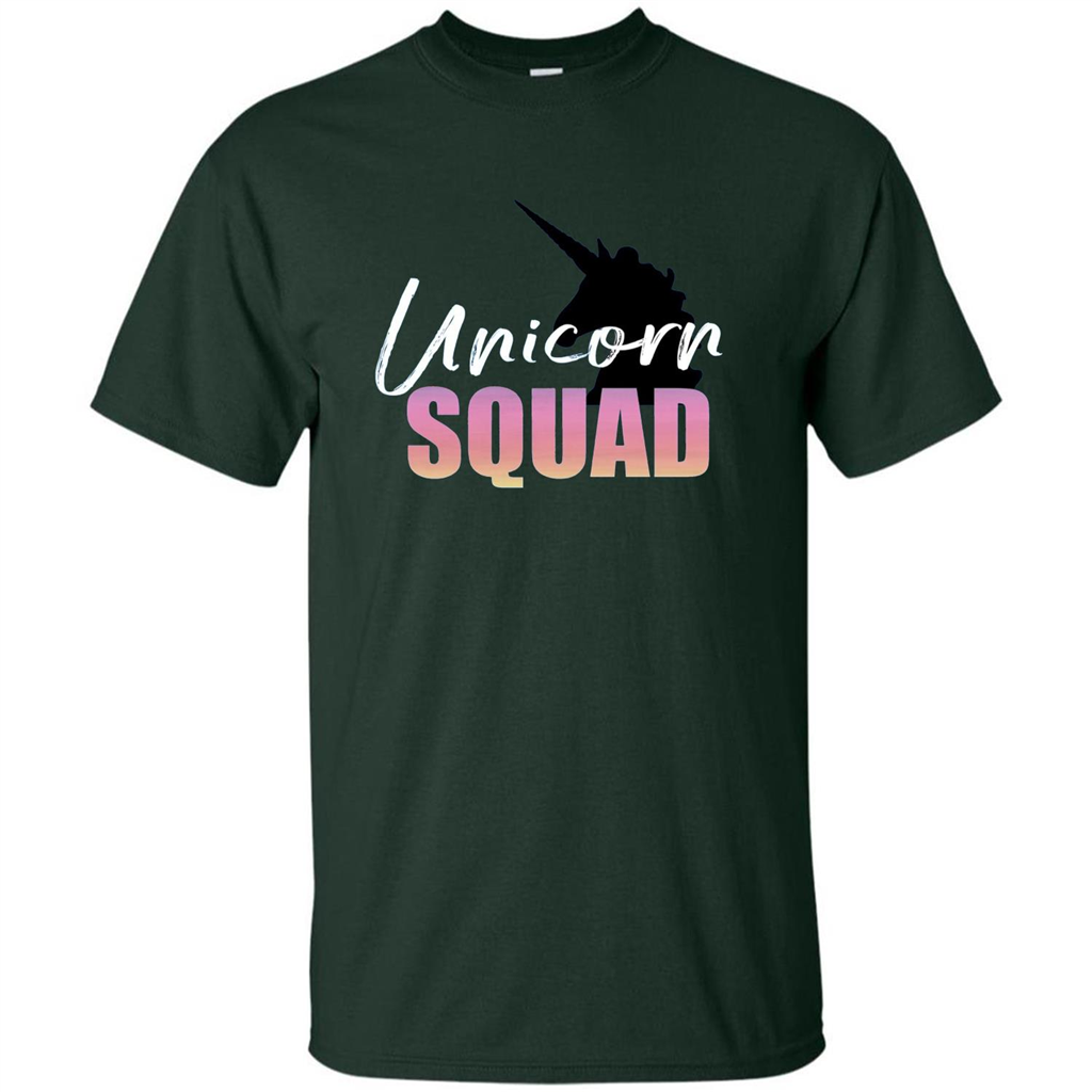 Unicorn Squad Rainbow Unicorns T-Shirt Forest Green