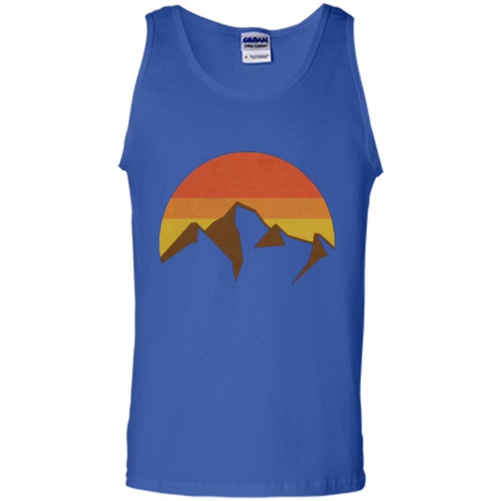 Mountain And Fall Sun T-shirt Royal