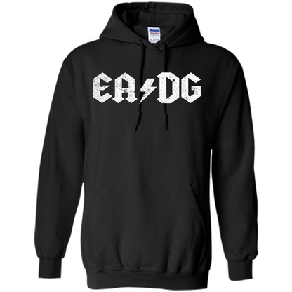 E A D G Strings Of The Bass. Bass Player T-shirt Black