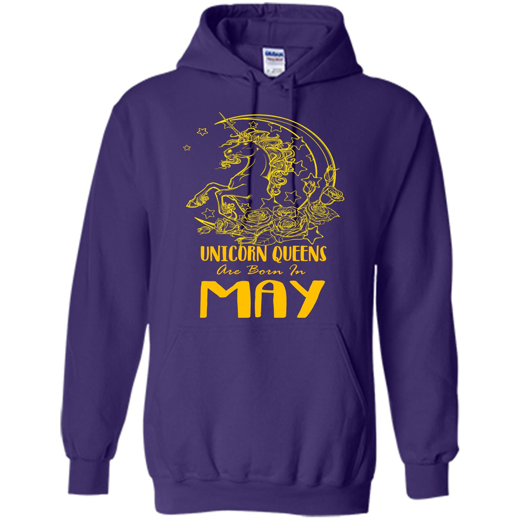 May Unicorn T-shirt Unicorn Queens Are Born In May Purple