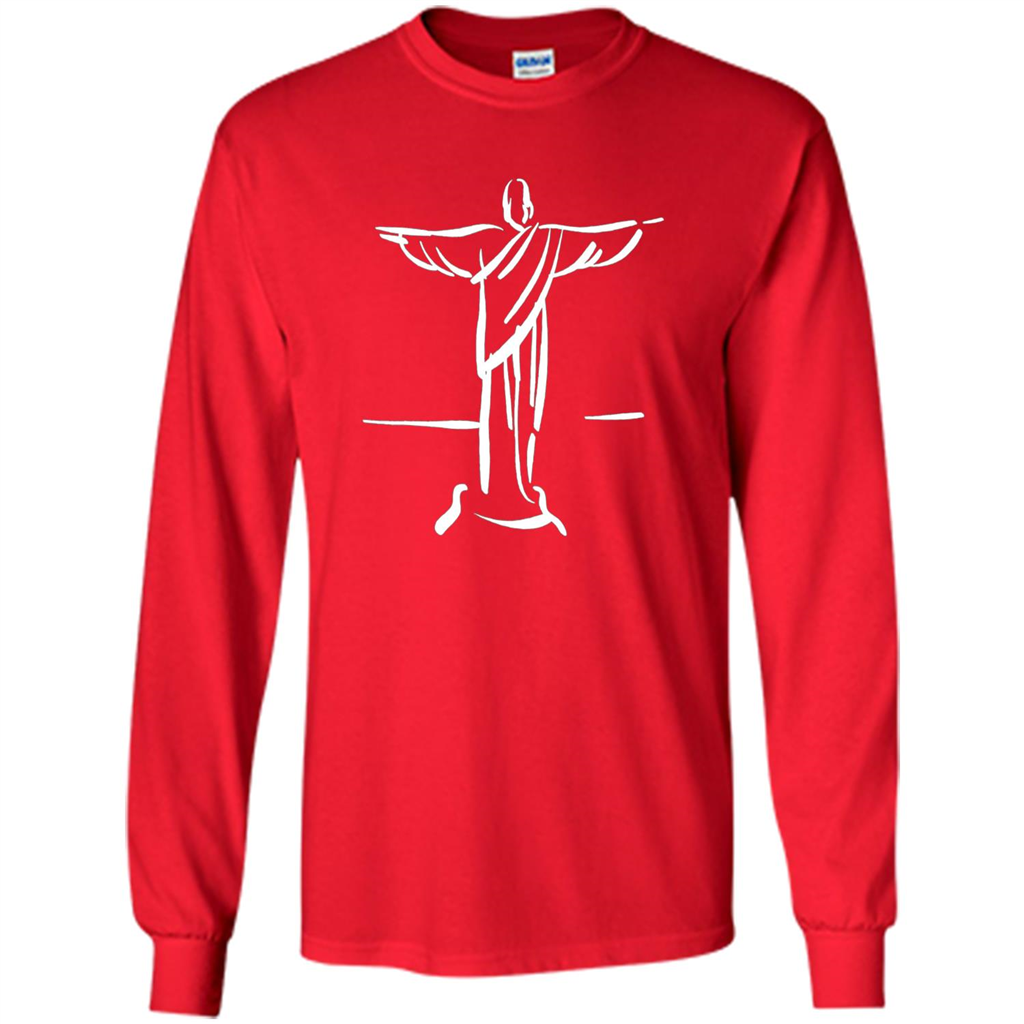 Brazil Christ The Redeemer - Cristo Redentor Brasil T-shirt Red