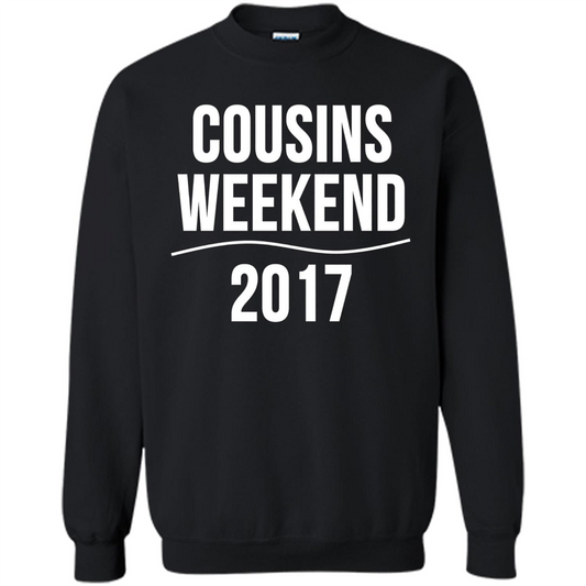 Family T-shirt Cousins Weekend 2017 Black