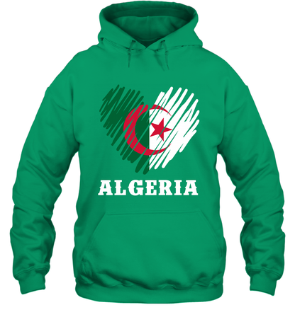 Algeria Flag Shirt Hoodie Hoodie Irish