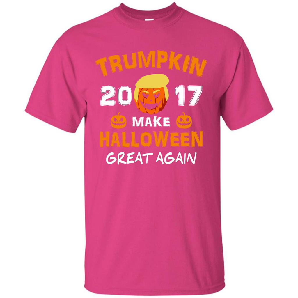 Halloween T-shirt Trumpkin 2017 Make Halloween Great Again T-shirt Heliconia