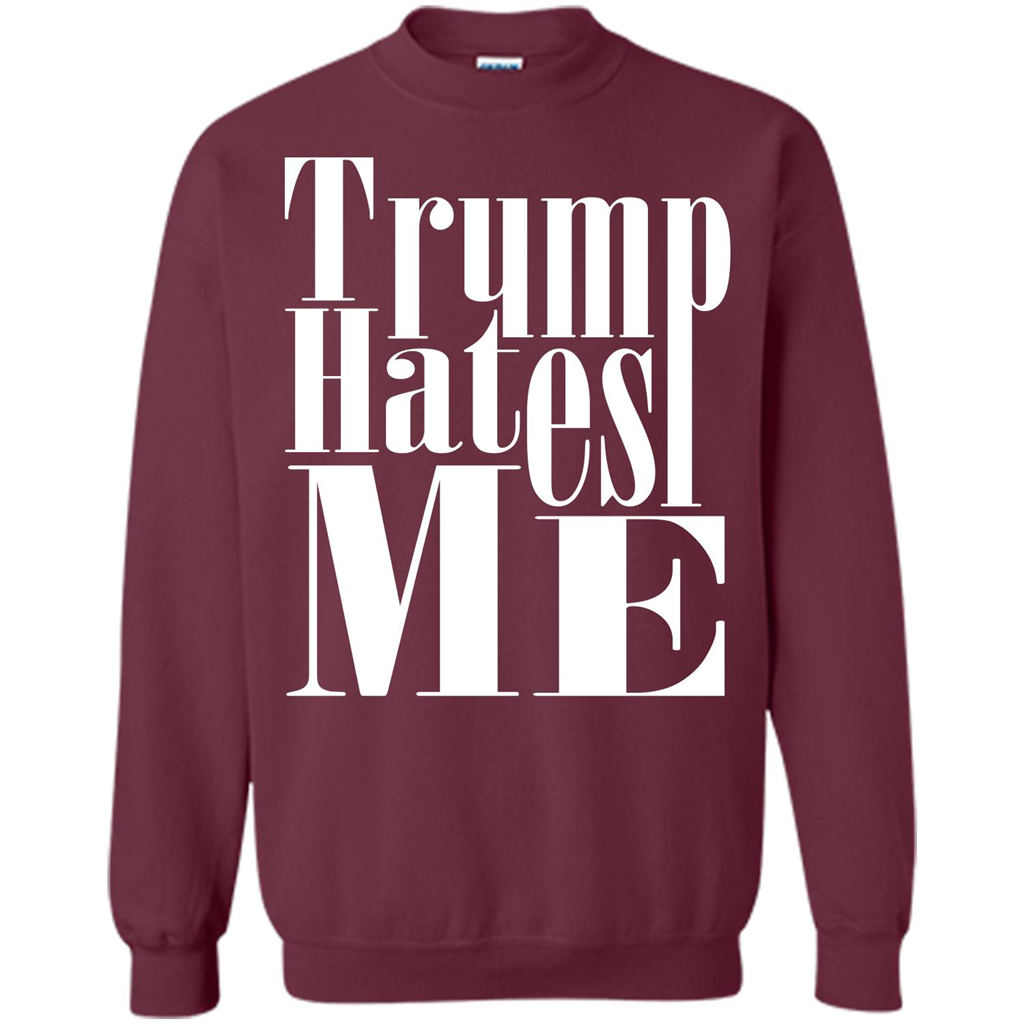 President America Hates Me T-shirt Maroon
