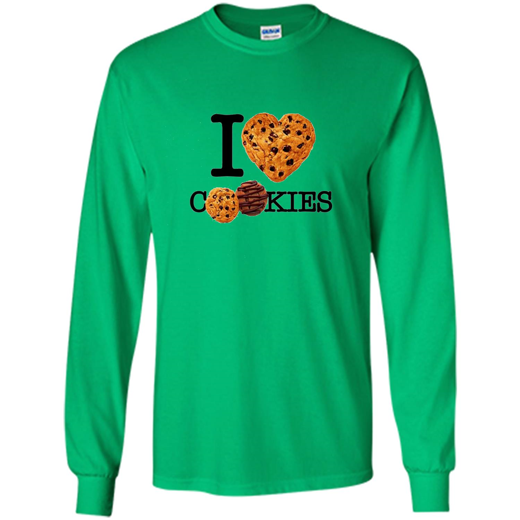 I Love (Heart) Cookies T-shirt Irish Green