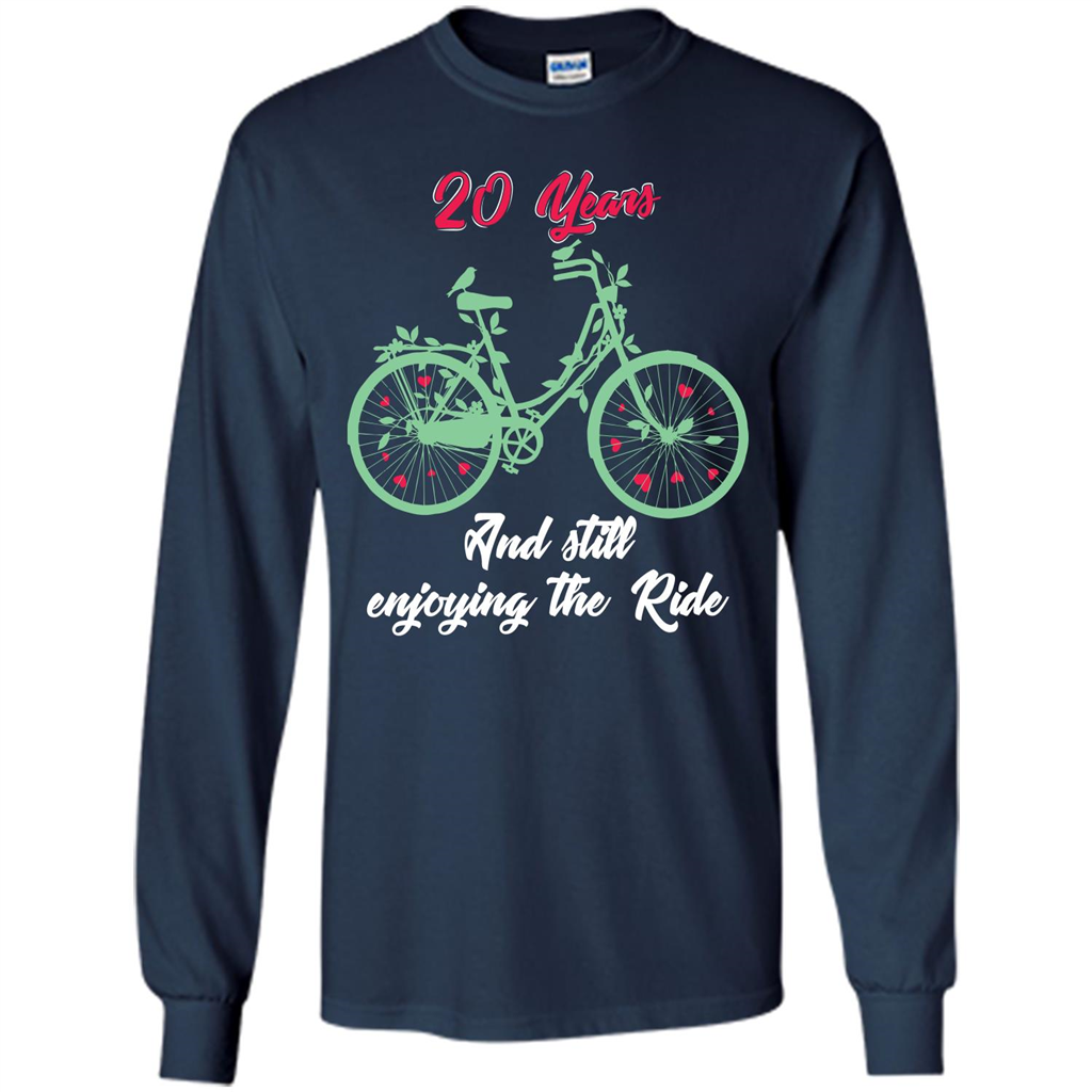 Anniversary T-shirt 20 Years And Still Enjoying The Ride Navy