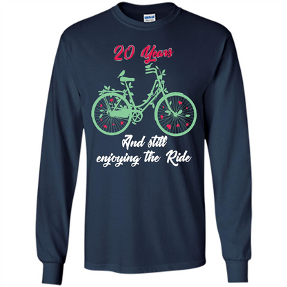 Anniversary T-shirt 20 Years And Still Enjoying The Ride Navy