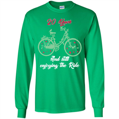 Anniversary T-shirt 20 Years And Still Enjoying The Ride Irish Green