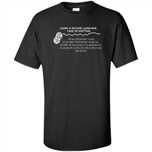 Funny Knitting T-shirt Knitting Gift Shirt Black