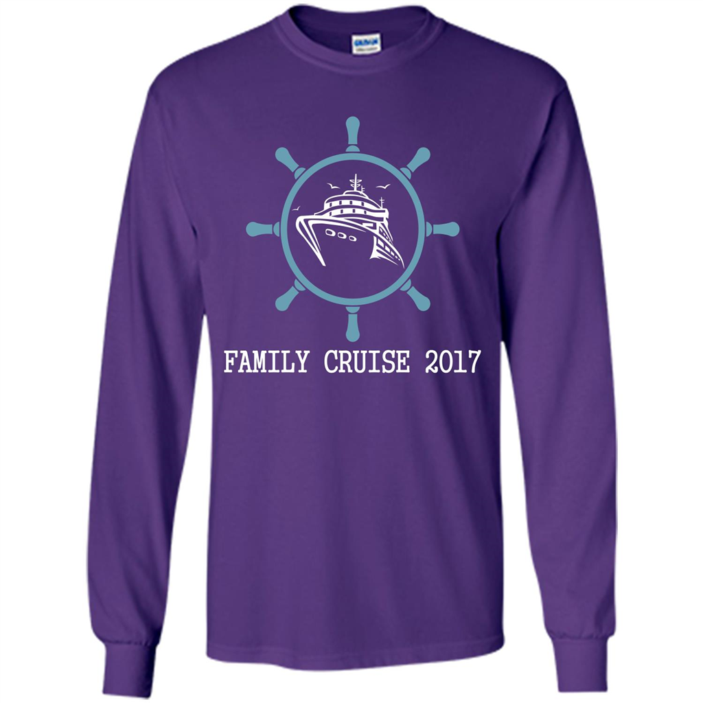 Family T-shirt Family Cruise 2017 Purple