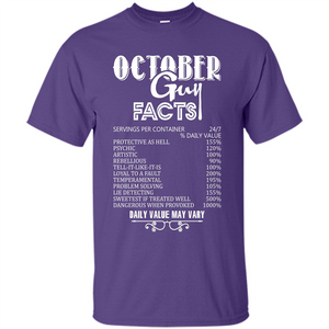 October Guy Facts T-shirt