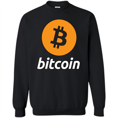 Bitcoin Logo Cryptocurrency BTC T-shirt Black