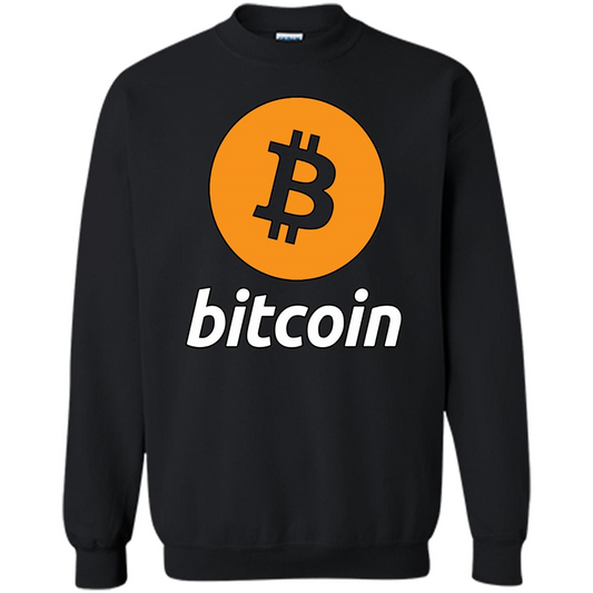 Bitcoin Logo Cryptocurrency BTC T-shirt Black