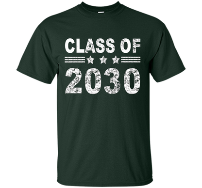 Kindergarten T-shirt Class Of 2030 Kindergarten Style T-shirt Forest Green