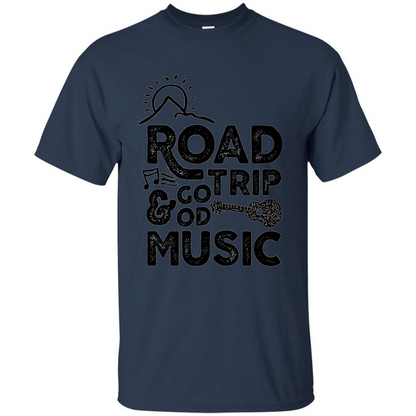 Summer T-shirt Road Trip And Good Music Navy
