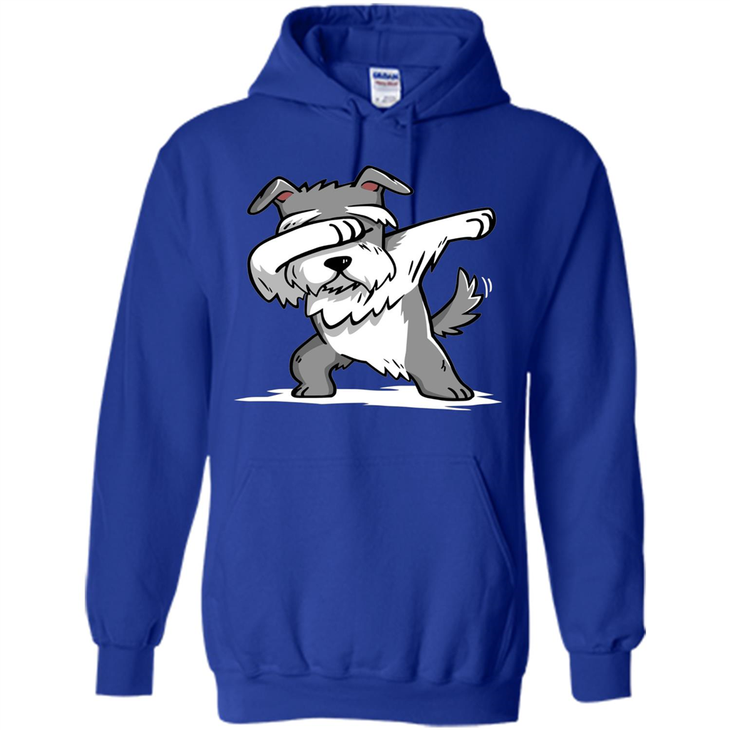 Schnauzer Cute Dabbing T-Shirt Funny Dab Dance Gift T-shirt Royal