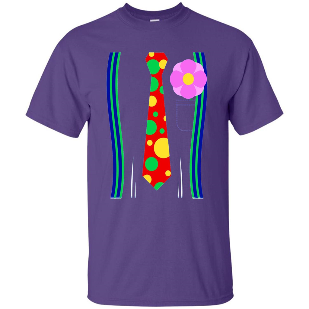 Halloween Clown Costume T-shirt Purple