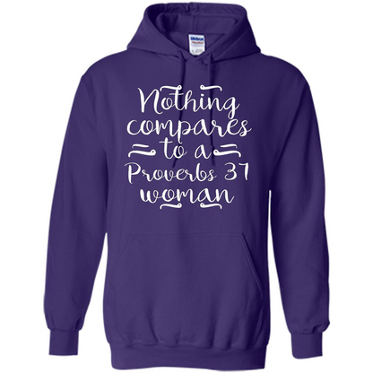 Christian T-shirt Nothing Compares To A Proverbs 31 Woman Purple