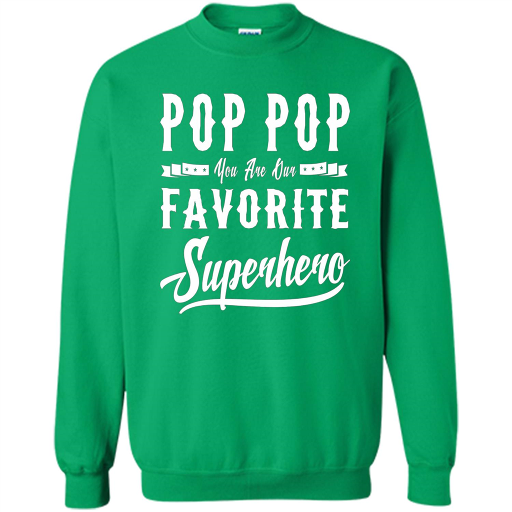 Pop Pop Superhero Fathers Day Gifts Dad Grandpa Men T-shirt