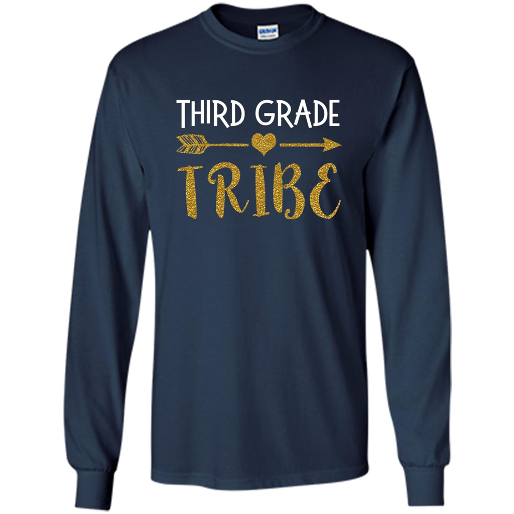 Third Grade Tribe T-shirt School Day T-shirt Navy