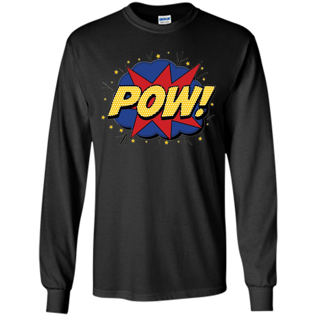 POW Comic Book Bubble T-shirt Black