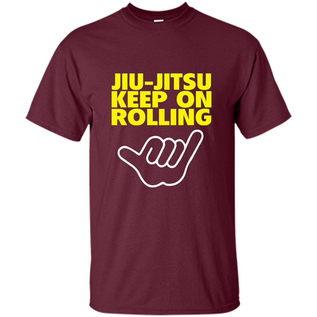 JIU JITSU KEEP ON ROLLING T-SHIRT Maroon