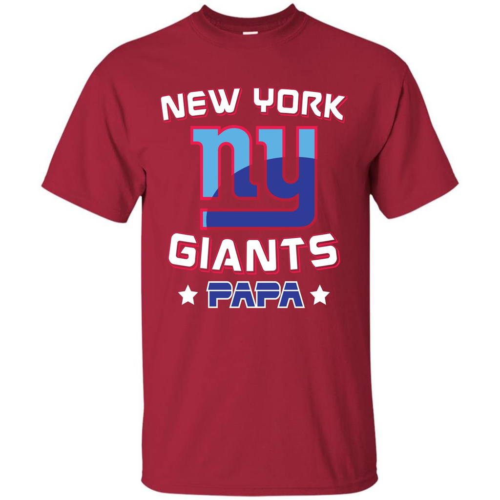 Football T-shirt New York Ny Giants Papa Cardinal
