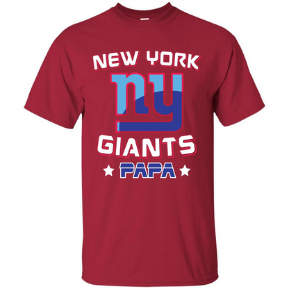 Football T-shirt New York Ny Giants Papa Cardinal