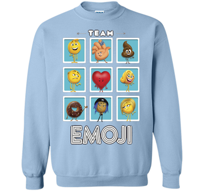The Emoji Movie Team Emoji Panels Graphic T-Shirt shirt Light Blue