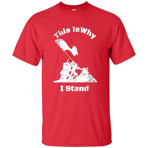 Military T-Shirt This Is Why I Stand