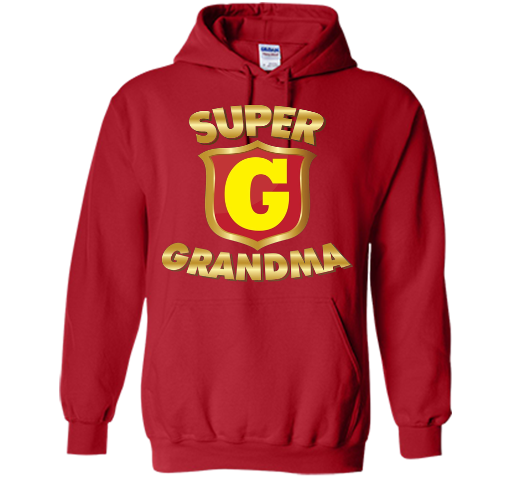 Super Grandma Superhero T-shirt Mother's Parents' Day cool shirt Red
