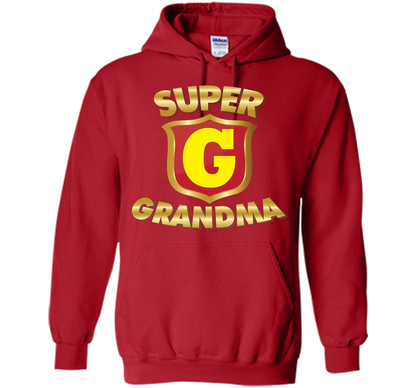 Super Grandma Superhero T-shirt Mother's Parents' Day cool shirt Red