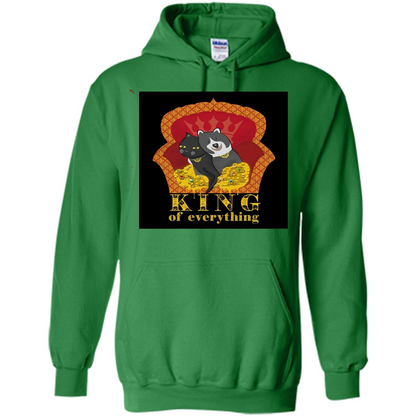Cats And Dogs Lovers T-shirt King Of Everything Irish Green