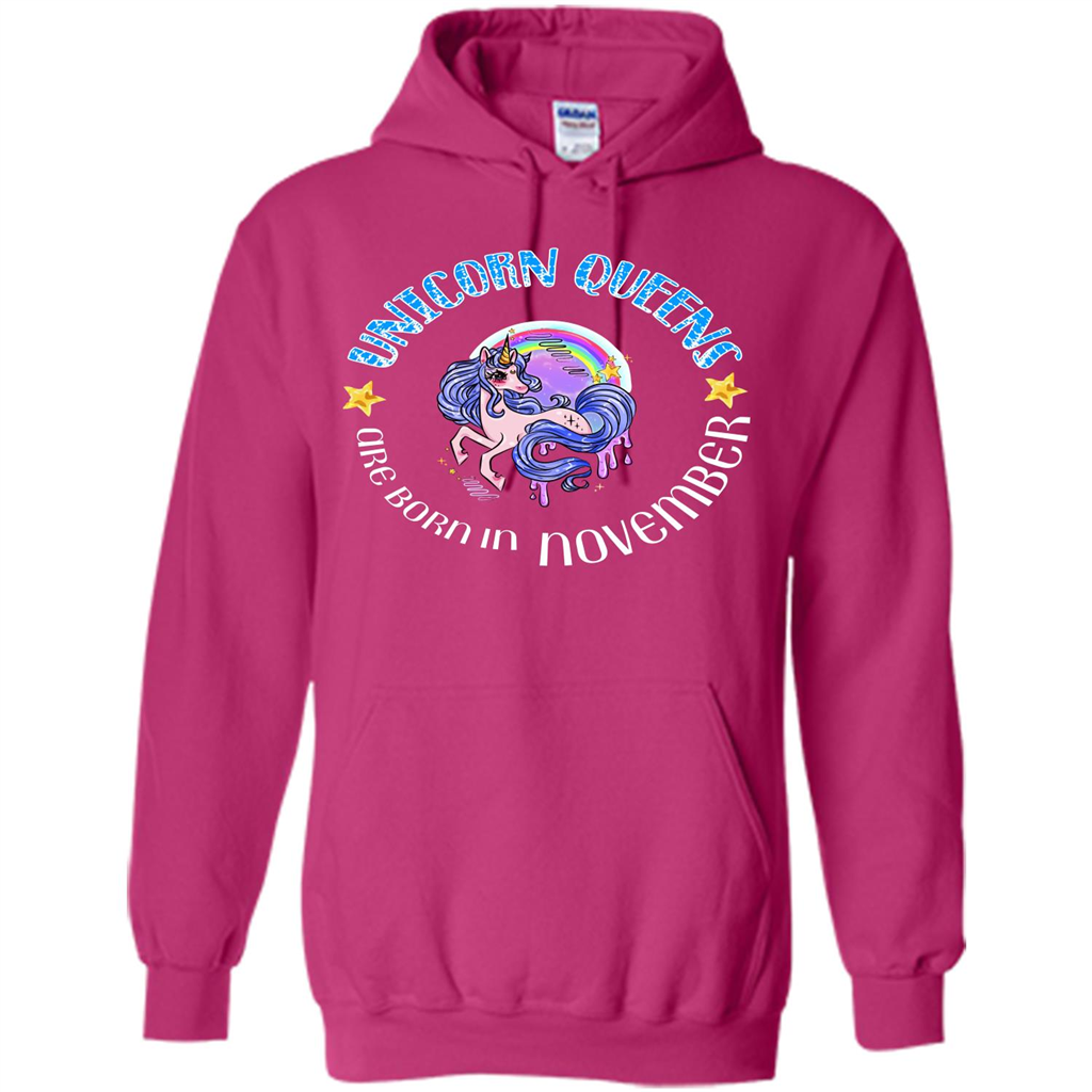 November Unicorn T-shirt Unicorn Queens Are Born November Heliconia