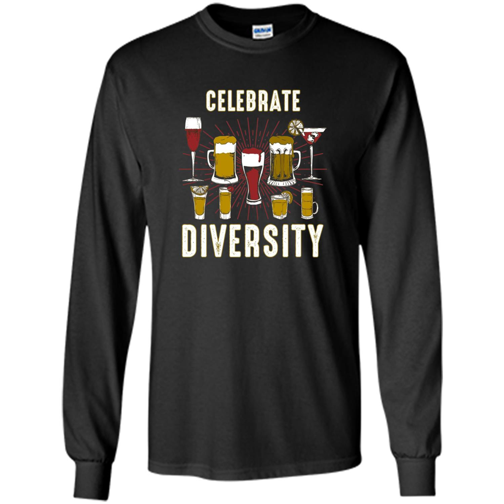 Alcohol Diversity T-Shirt Celebrate With Beer And Booze