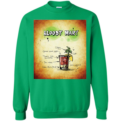 Bloody Mary Drink Recipe Alcohol Liquor Bartender T-shirt