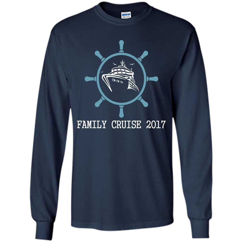 Family T-shirt Family Cruise 2017 Navy