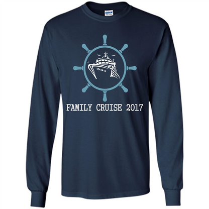 Family T-shirt Family Cruise 2017 Navy