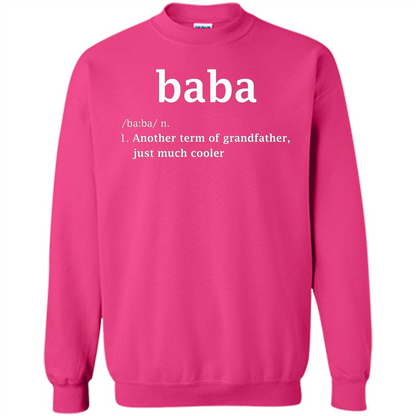 Fathers Day T-shirt Baba Definition Heliconia