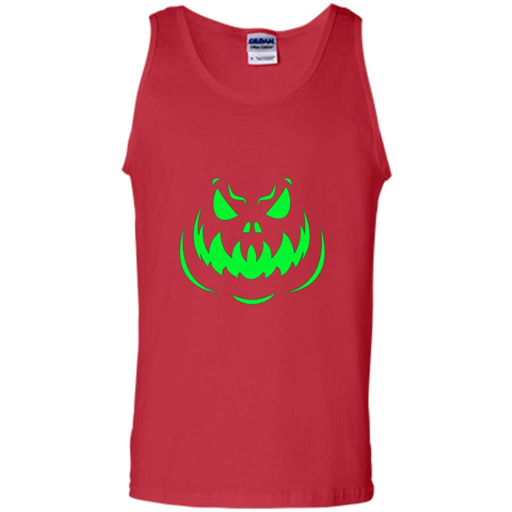 Scary Face Halloween T-shirt Red