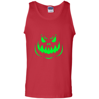 Scary Face Halloween T-shirt Red