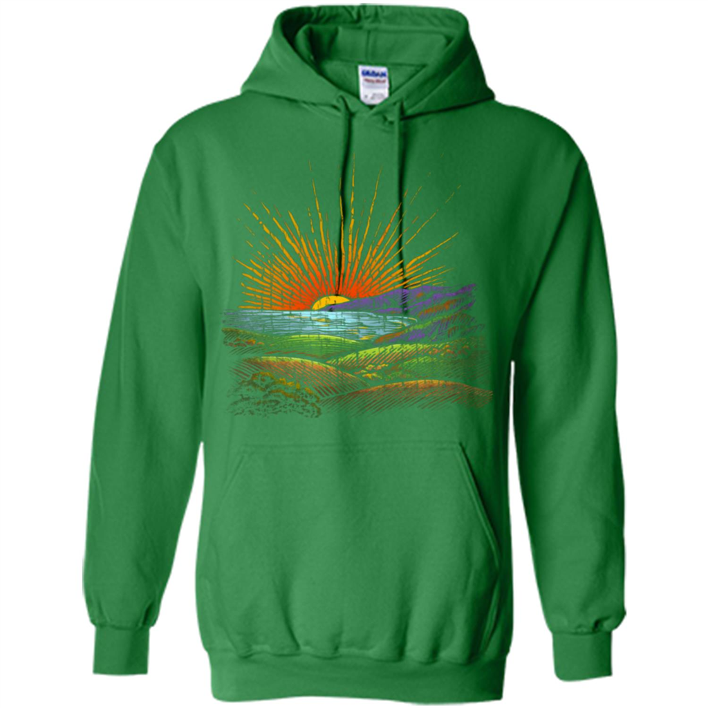 Sunrise In The Morning T-Shirt Irish Green
