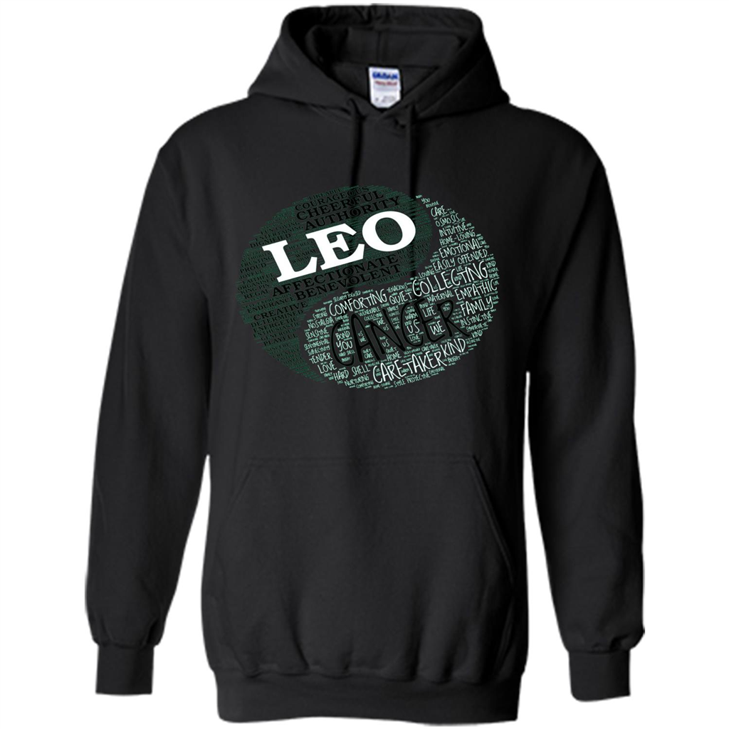 Zodiac Facts T-shirt Women Leo and Cancer T-shirt Black