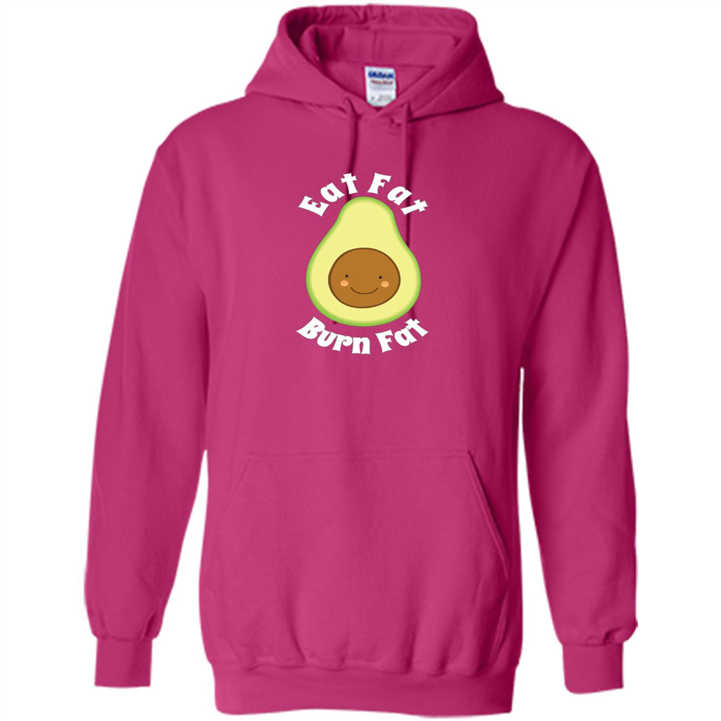 Eat Fat Burn Fat Avocado T-shirt Heliconia